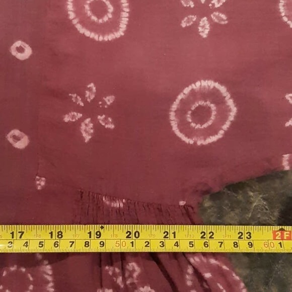 Kopal 3/4 Sleeve Longaya Tunic - Floral - Red Multi/Magenta - Picture 8 of 9